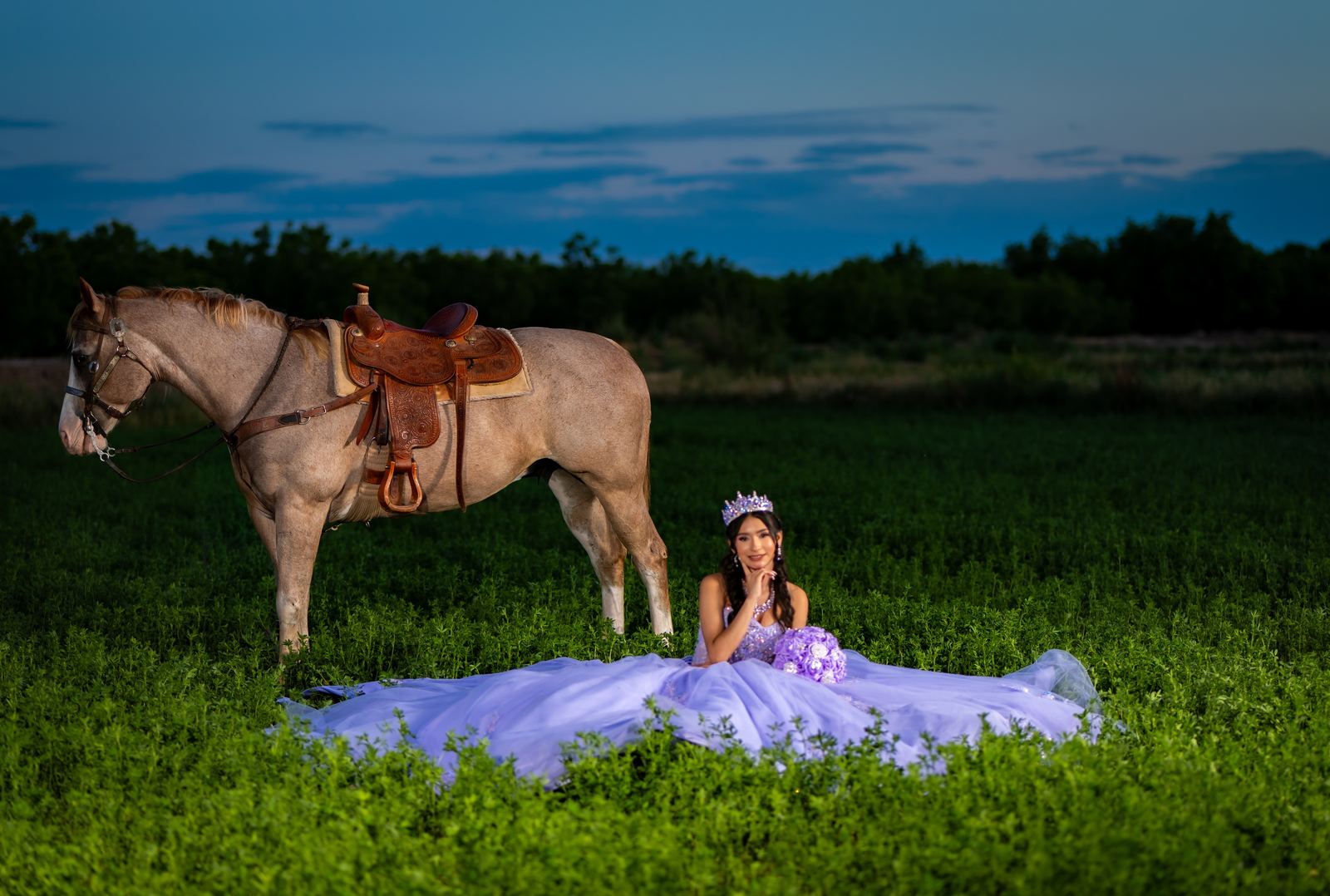 Quinceañera portrait by MCT Studios